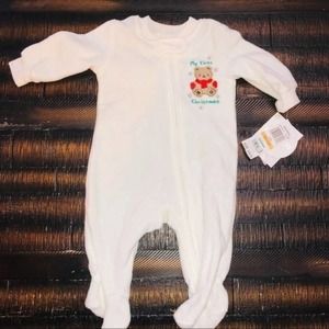 Absorba fleece 0-3m "My 1st Christmas" sleeper